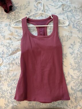 ALO mauve racer back tank